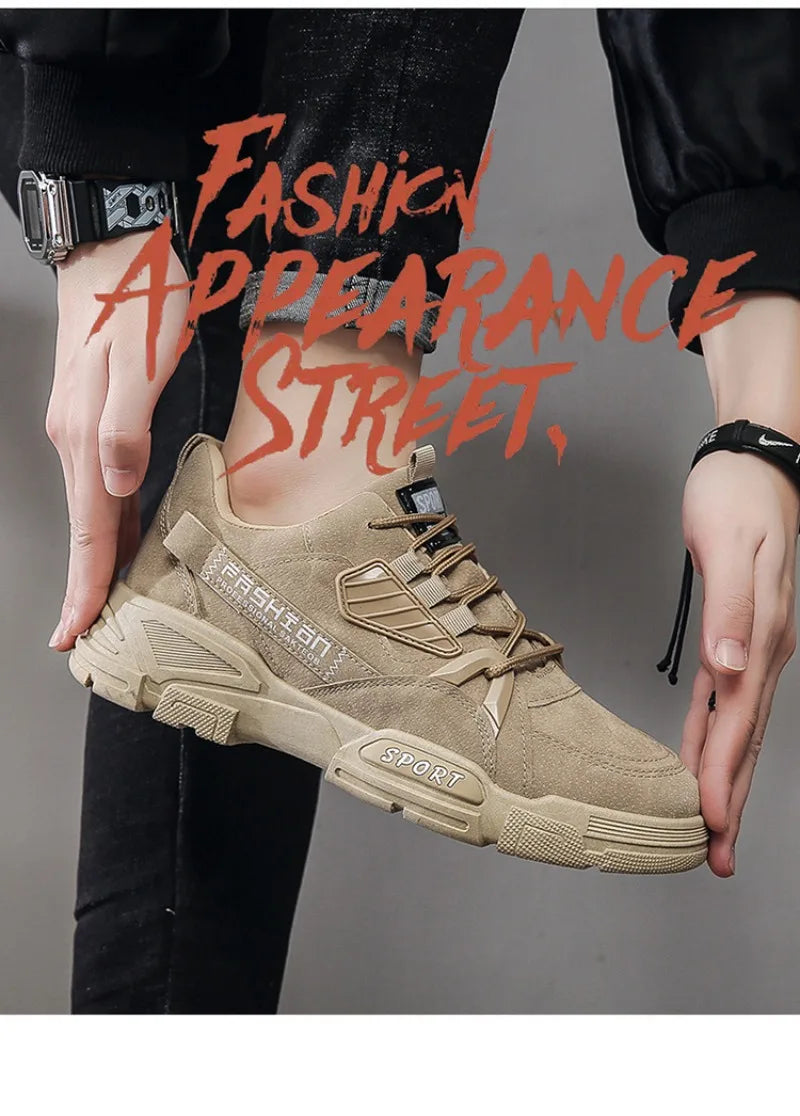 Men's Sneakers Waterproof Work Boots Workwear Shoes Thick Soled Plush Cold Resistant Lace Up Anti Slip Cotton Shoes 2025