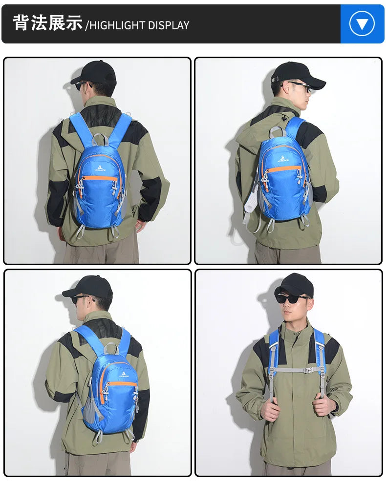 Lightweight and Portable 20L Outdoor Sports Backpack for Hiking Climbing Traveling backpacks school bag mochilas
