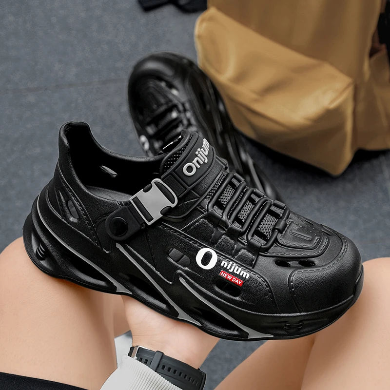 Men's Outdoor Sandals Sport Slippers Beach Slides Breathable Clogs Men Casual Garden Shoes Non-slip Hiking Men Outdoor Sandals