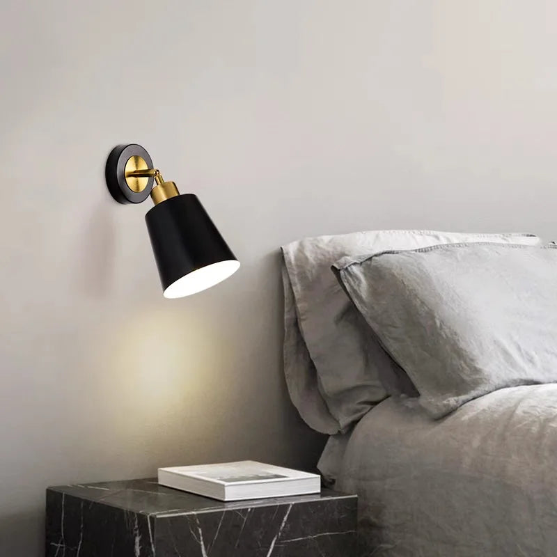 Modern Simple Bedroom Bedside Lamp Nordic Creative Living Room Background Wall lamp Aisle Porch Lamp Balcony Wall Lamp