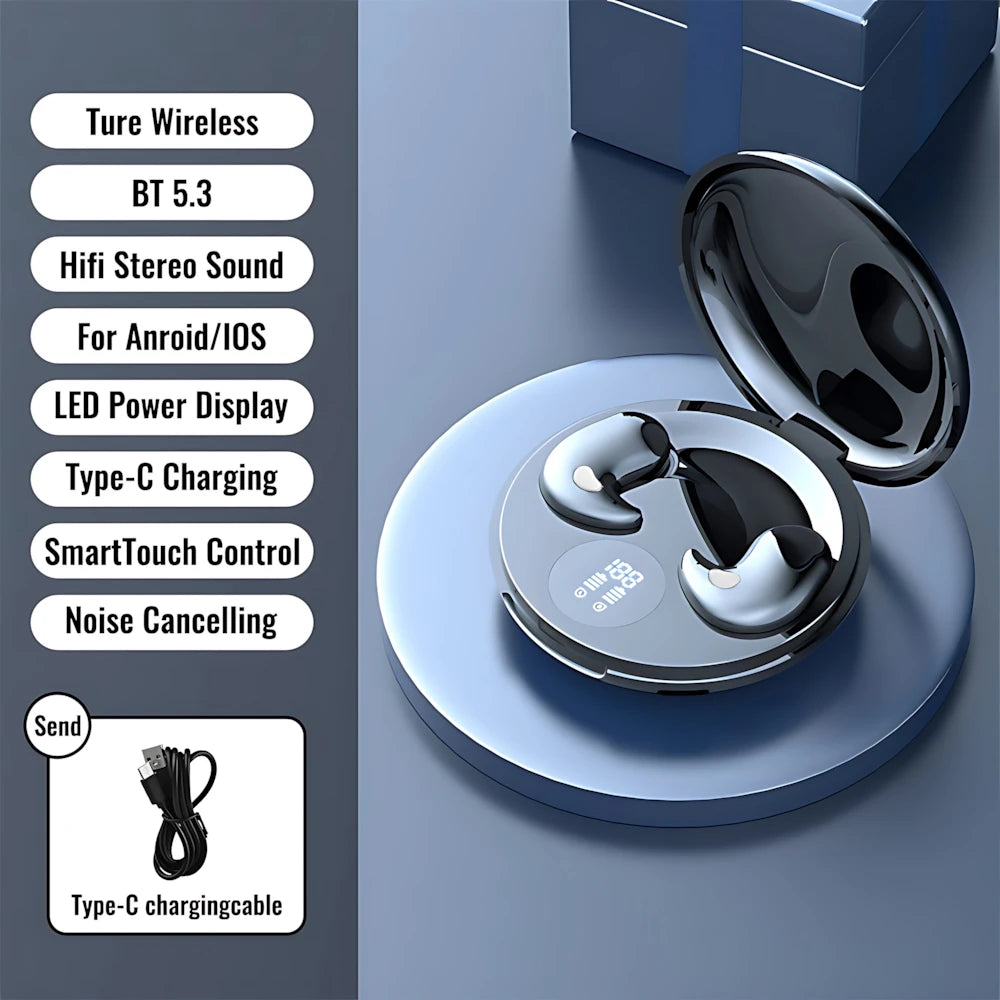 B13 Bluetooth Sleep Earphones Wireless Headset 5.3 With Comfortable Wearing Touch Control Headphone Earbuds For All Mobile Phone