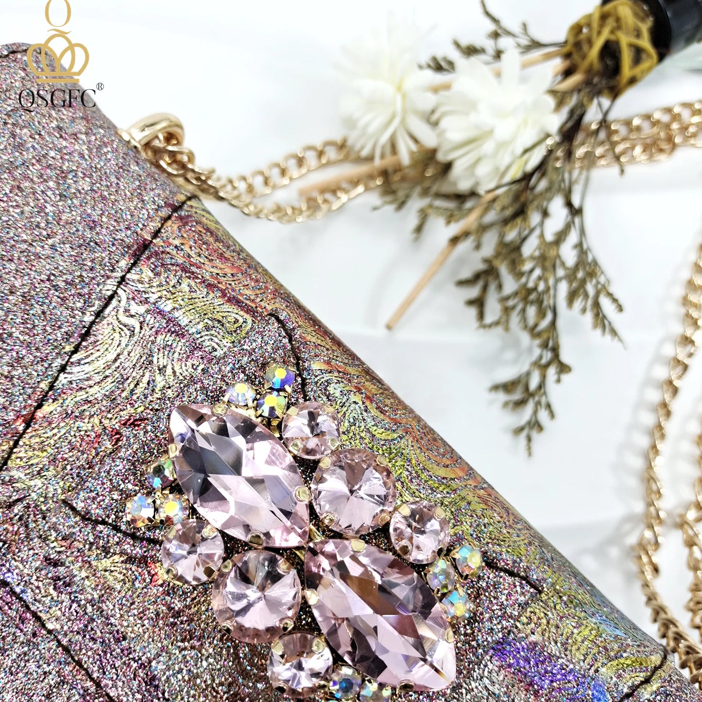 Italian Design Elegant Evening Shoes And Bag Set African Crystal Comfortable Shoes And Capacity Bag Commuter Women's Shoes