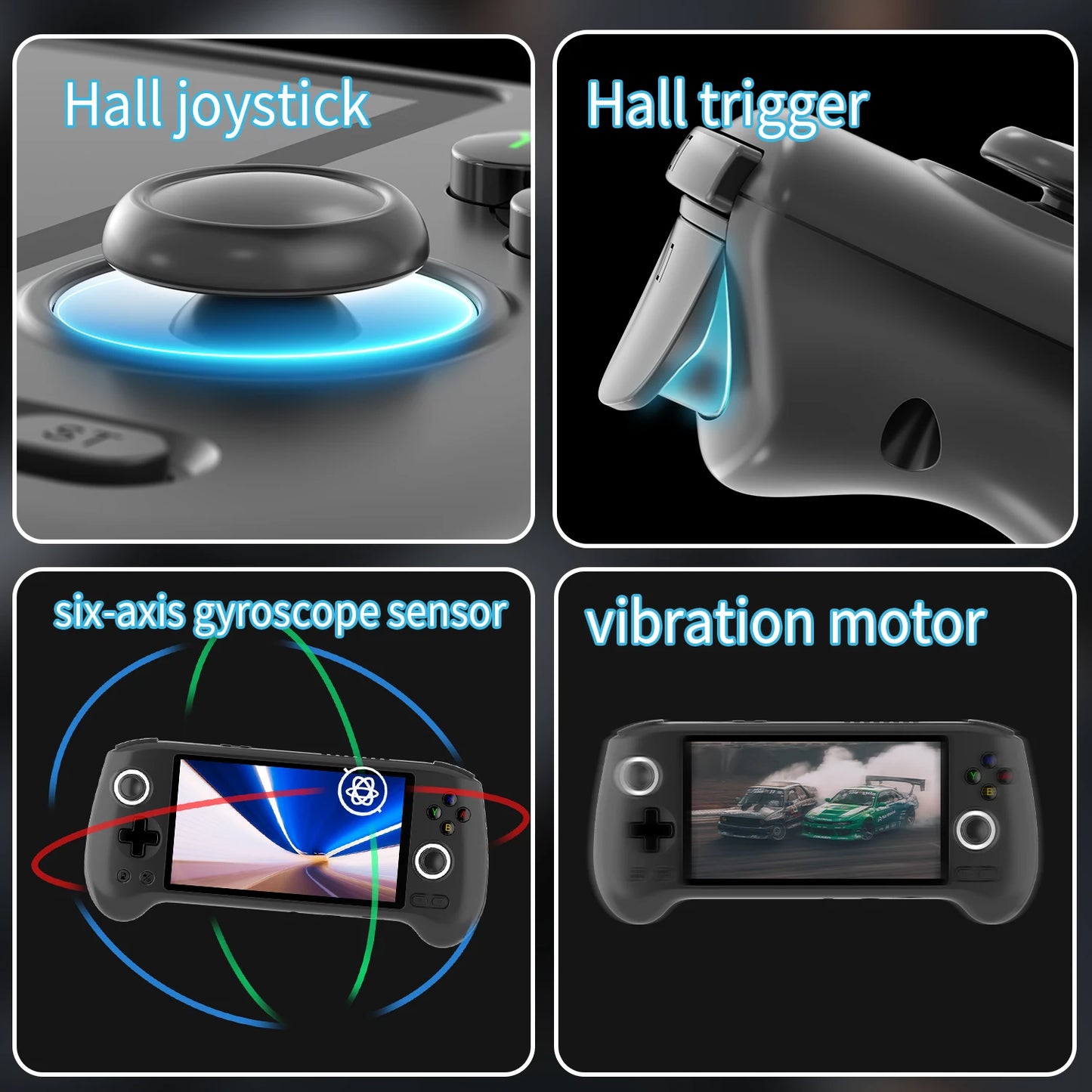 Anbernic RG556 Retro Handheld Games Console 5.48" AMOLED 1080*1920 Screen Android Video Gaming Player Supports AI Assistant FOTA