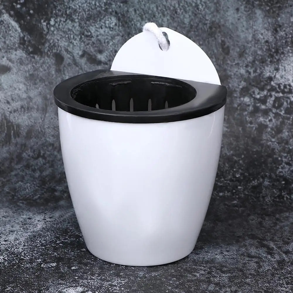 ديكور الحديقة سلة معلقة ذاتية الري وعاء زهرة وعاء النبات