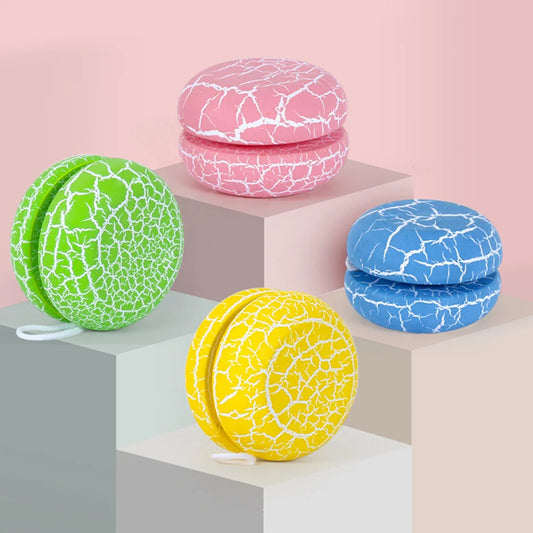 Chinese Yoyo Bulk Toys For Kids Outside Playing Ball Wooden Yo-Yo Cartoon Workmanship Colorful Surface Safe Smooth Toddlers