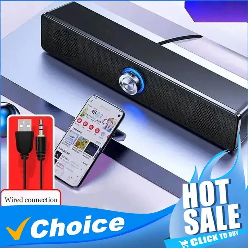 Bluetooth 4D Surround Speaker Home Theater Sound System Computer Soundbar For TV Subwoofer Wired Strong Bass Sports speaker