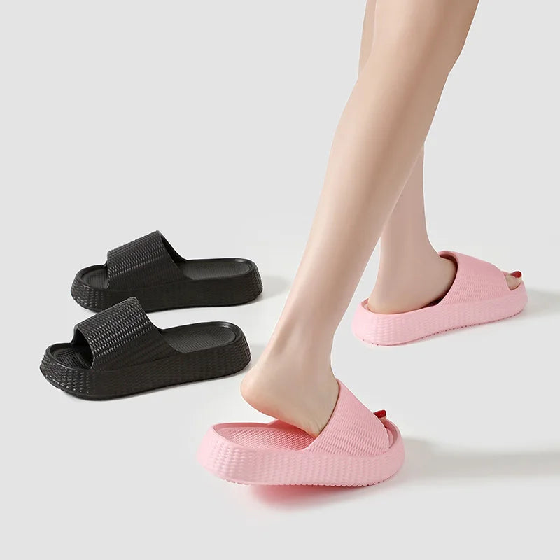 Chunky Platform Eva Cloud Slippers Women Thick Soft Sole Bathroom Home Slides Woman 2025 Summer Non Slip Beach Flip Flops Female
