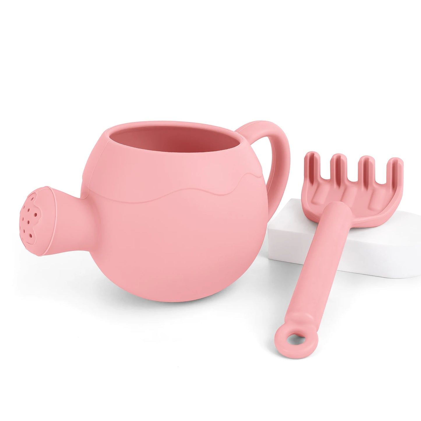 Baby Beach Toys Children Outdoor Games Sand Play Set Infants Digging Sand Silicone Rake Watering Pot Play Beach Toys for Kids