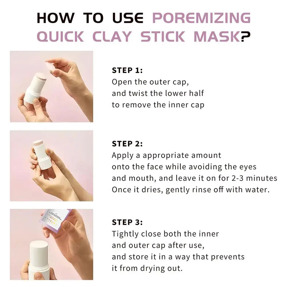 SKIN1004 Centella Pink Salt Facial Cleansing Mud Stick Soften Powder Salt Cleaning Stick Mud Membrane Shrink Pores Skin Care