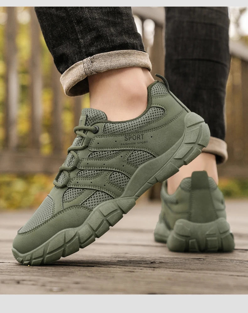 Men's sports shoes new casual fashion summer light comfortable soft sole outdoor height increasing anti slip casual sports shoes