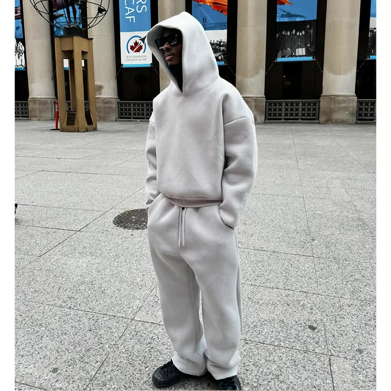 Men's New Sportswear Set | Trendy 2-Piece (Hoodie & Pants) for Outdoor Basketball