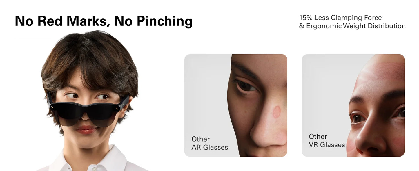 RayNeo Air 3S Pro smart AR glasses, 135-inch HD viewing, 1200Nits brightness, 3D surround sound