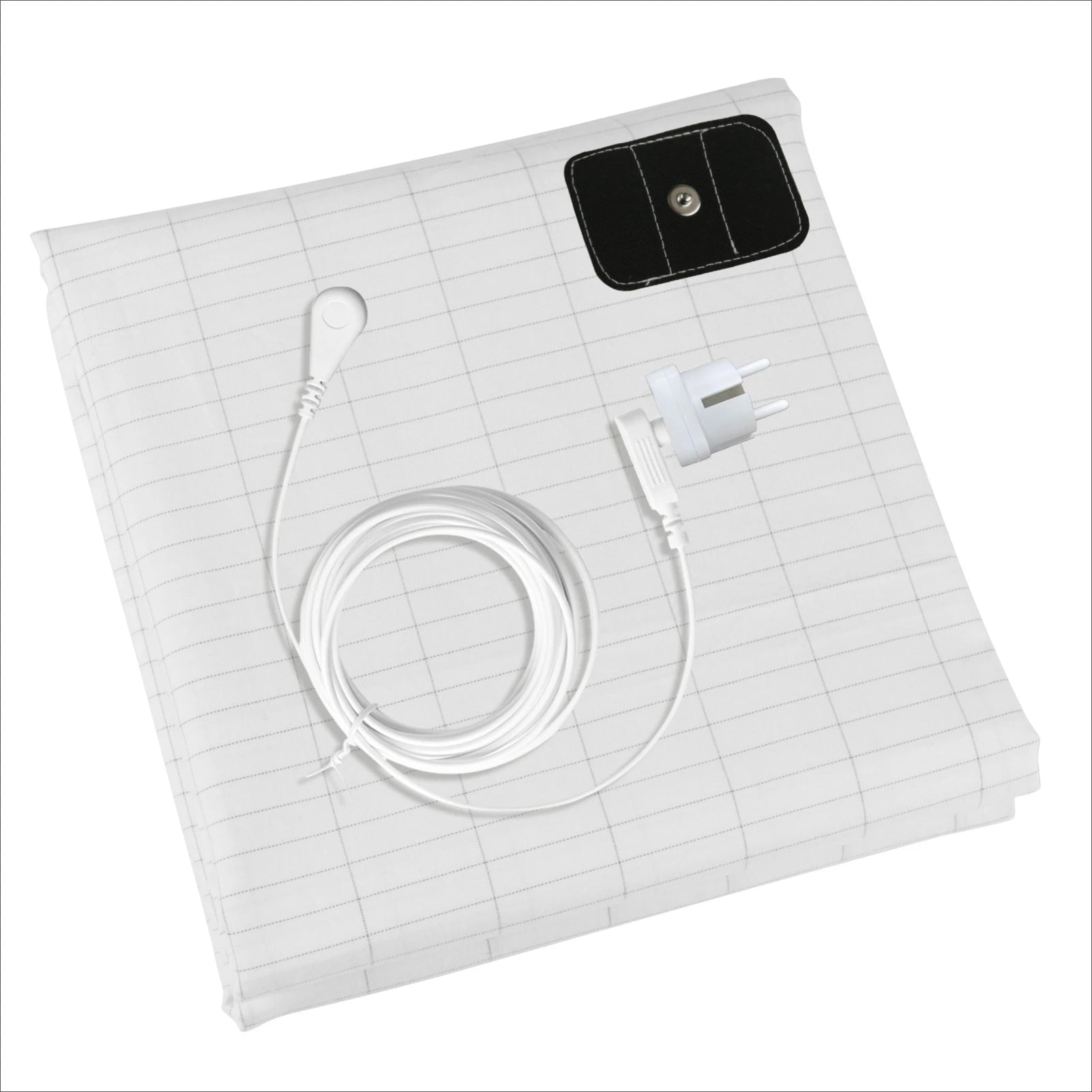 ملاءة سرير مسطحة من ألياف الفضة بنسبة 10% مع سلك تأريض ملاءة صحية من القطن العضوي لتخفيف التوتر بشكل طبيعي