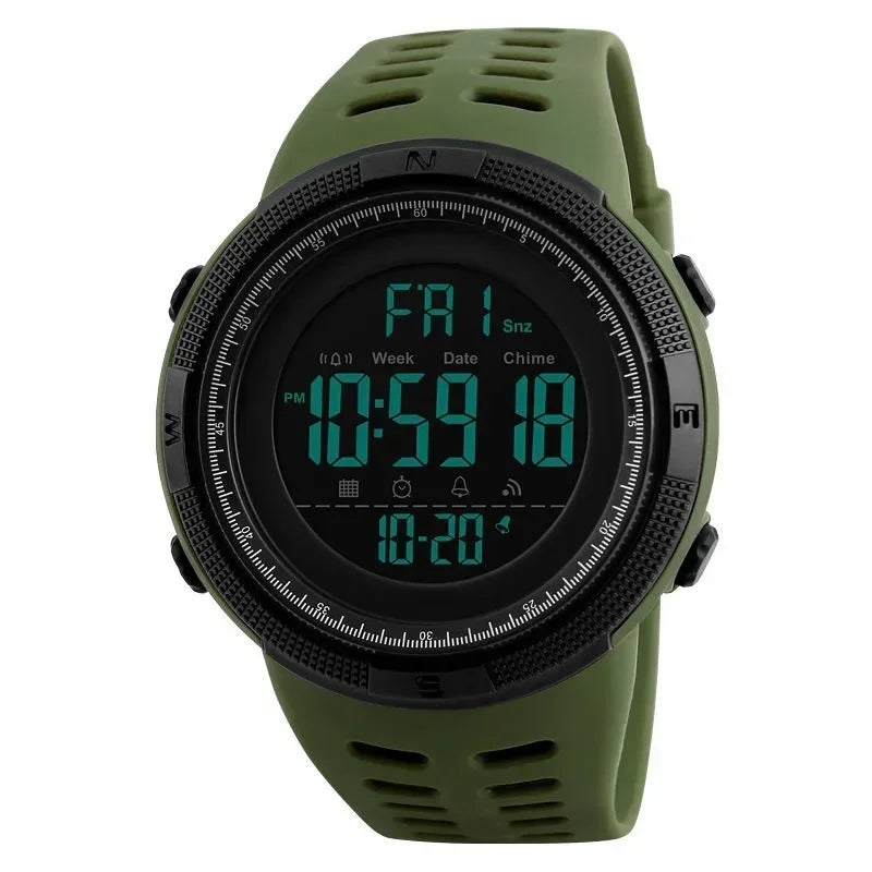 Sports Watch for Men Kid Student Teen Large dial Outdoor Sport Men Watch Multifunction digital Wristwatch Waterproof Alarm Clock