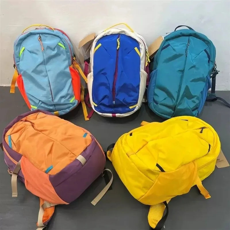 New men's and women's sports contrasting color backpacks, outdoor hiking and leisure travel backpacks, sports hiking bag