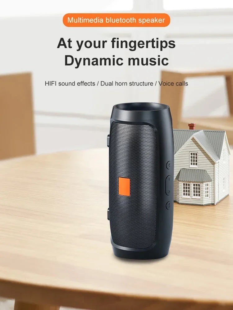 مكبر صوت بلوتوث مزدوج مكبر صوت ستيريو خارجي Tfusb تشغيل FM البث الصوتي مضخم صوت محمول 5.0 مكبر صوت لاسلكي