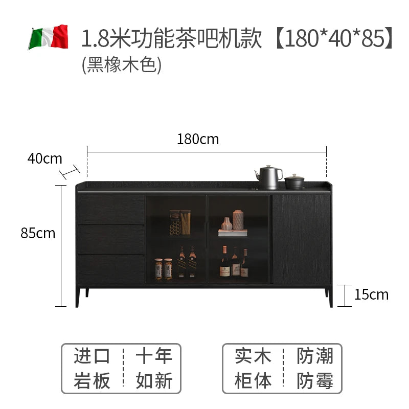 Kitchen Shelf Cabinets Living Room Storage Display Black Closets Cabinet Buffet Cupboard Mueble Recibidor De Entrada Decor