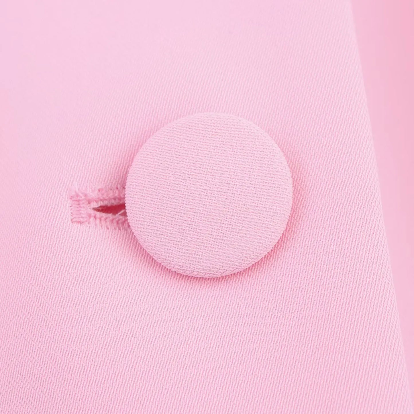 Women Fashion Pink Sets Turn-Down Collar Long Sleeves Single-Breasted Feather Blazer+High Waist Pocket Zipper Long Pants