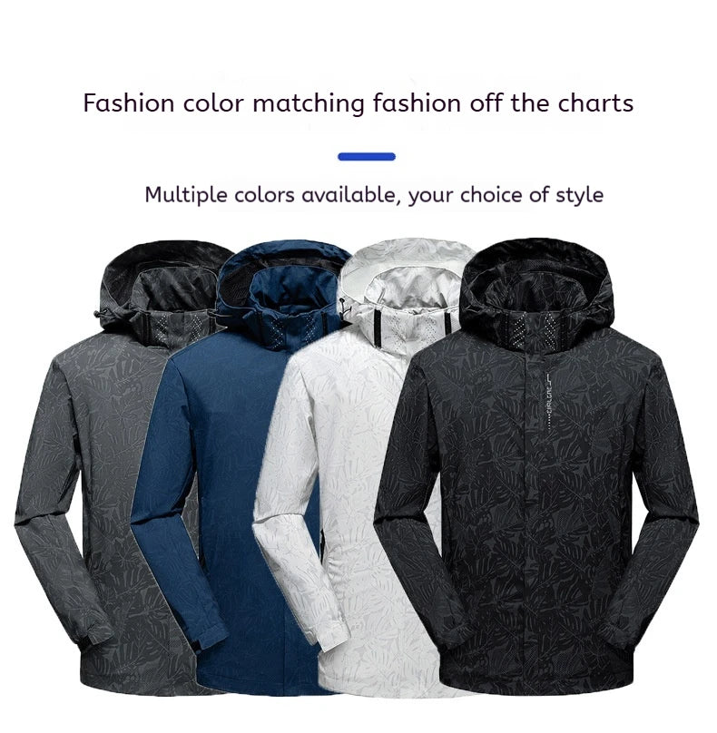Sport Coat Men's New Style Casual Waterproof Outdoor Jacket for Spring Fashion Print Men's Clothing Outdoor Jacket for Men With