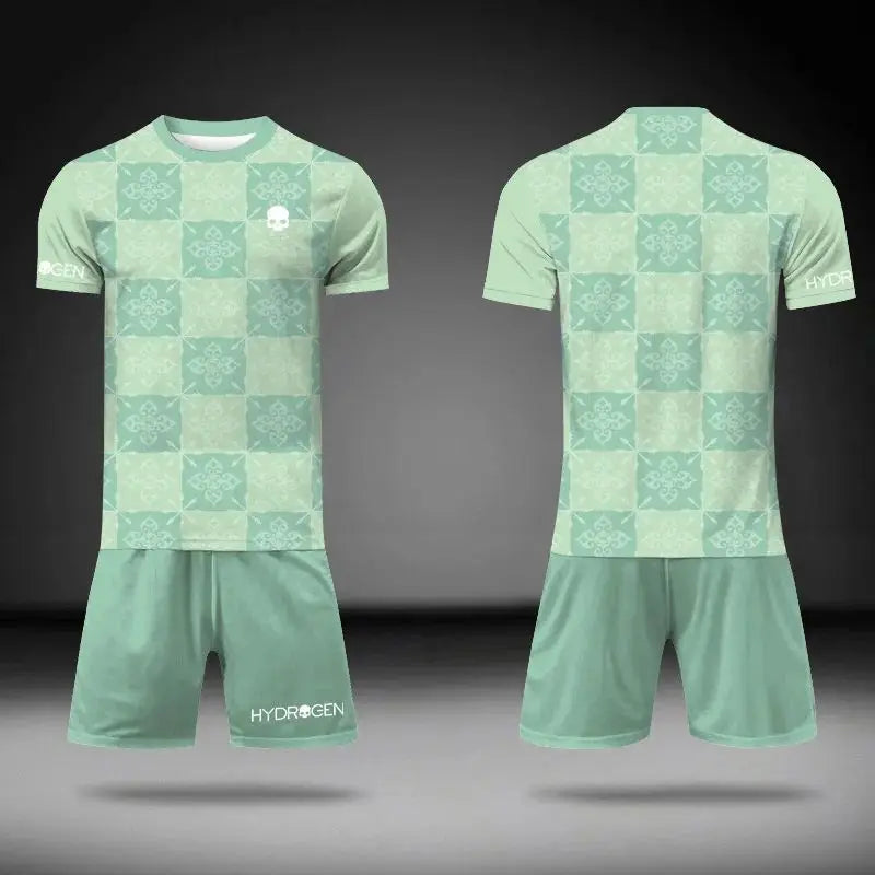 Summer Breathable Sports Two-Piece Outfits: T-Shirt and Shorts Set Suitable for Outdoor Tennis, Badminton, and Basketball