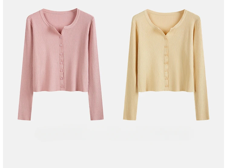 2025 Fashion Women Sweater Female Cardigan Thin Outerwear Short Short Design Sweater Long-sleeve Small Cape Blusa Feminina