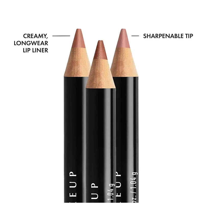 Slim Lip Pencil Long-Lasting Creamy Lip Liner Waterproof Plumping lip Stain Natural Nude Brown Lip Liner Professional Makeup