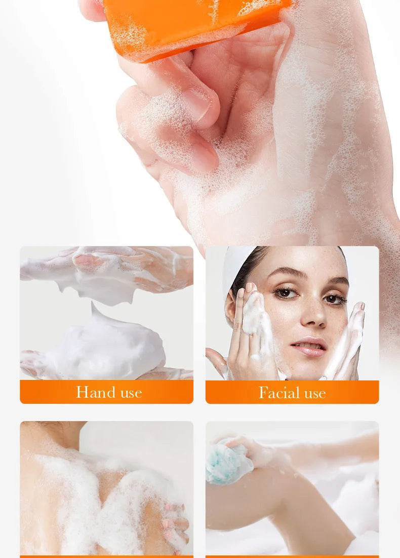 Handmade Whitening Soap Skin Care Deep Cleaning Moisturizing Cleansing Essential Temperate Soap Brighten Skin Kojic Acid Soap