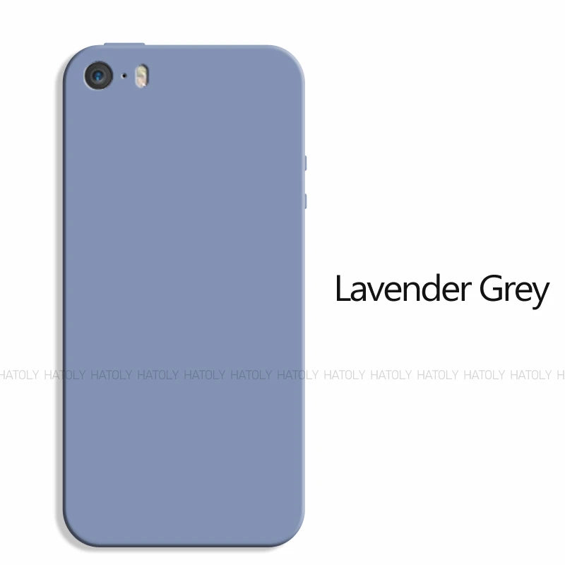 جراب لهاتف iPhone 5s، جراب لهاتف iPhone 5s 5 SE 2016، غطاء خلفي أصلي مقاوم للصدمات من السيليكون السائل الواقي لهاتف iPhone 5s