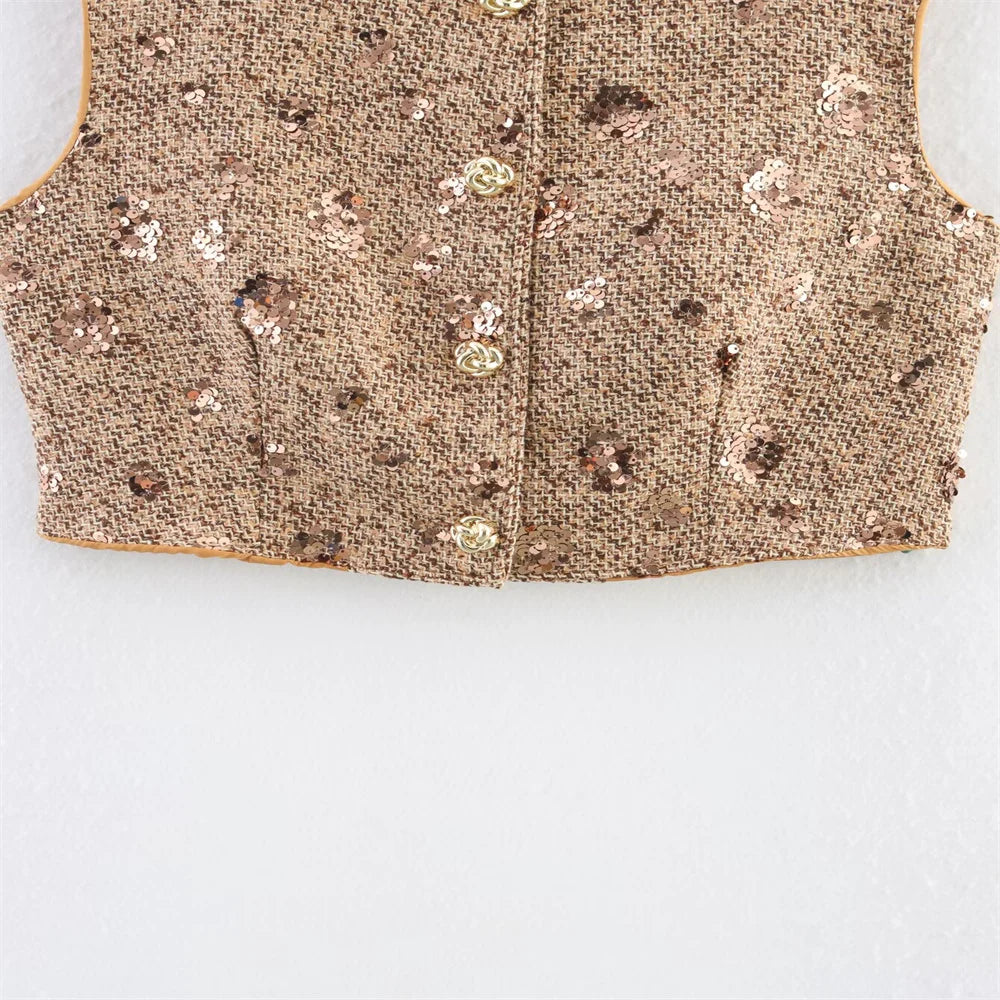 New women's clothing European and American style fashion bead embroidery coarse flower cloth small fragrant style two-piece set SwiftNest