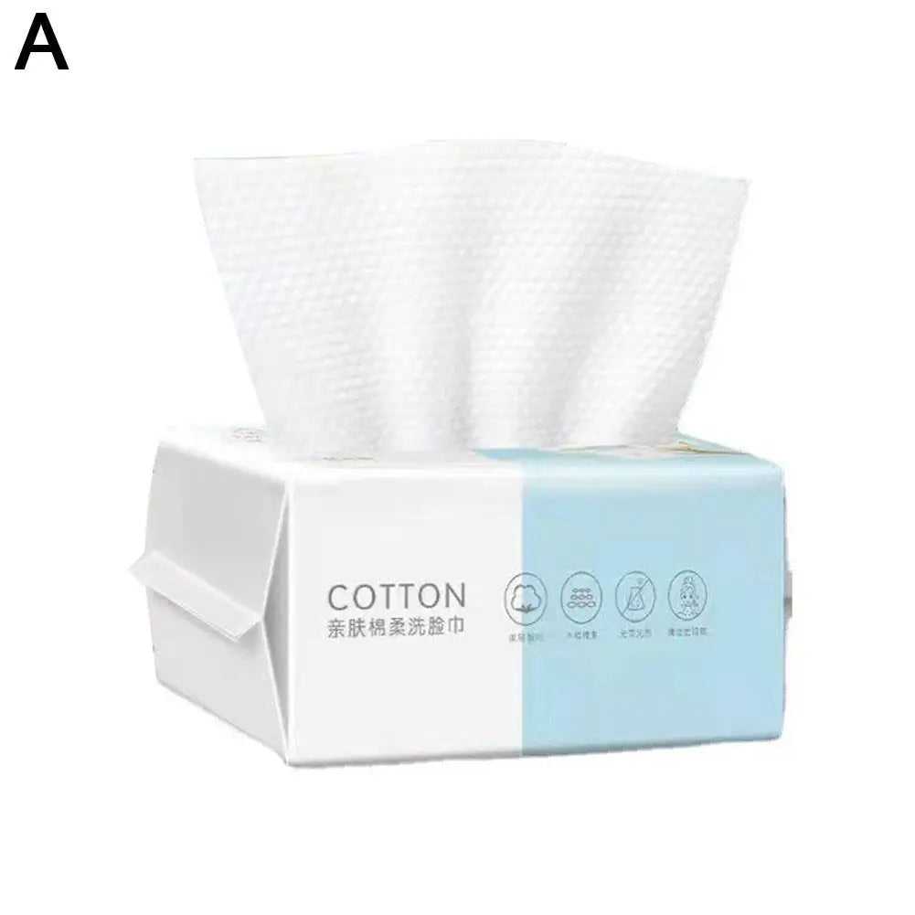 منشفة وجه قابلة للاستخدام مرة واحدة، منشفة قطنية ناعمة قابلة للاستخراج، مناشف إزالة مكياج صالونات التجميل، أداة غسيل للعناية بالبشرة من القطن الناعم