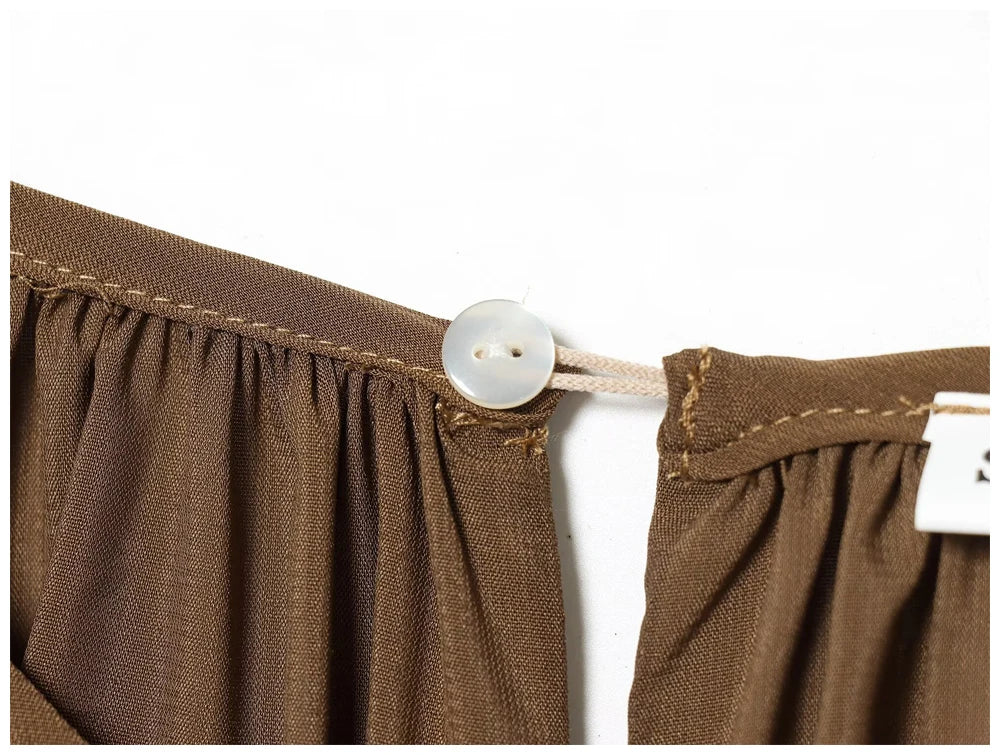 Womens Fashion Blouse Top With Ruffled Round Neck Long Sleeves And Asymmetrical Chiffon Shirt Autumn And Winter Casual Wear