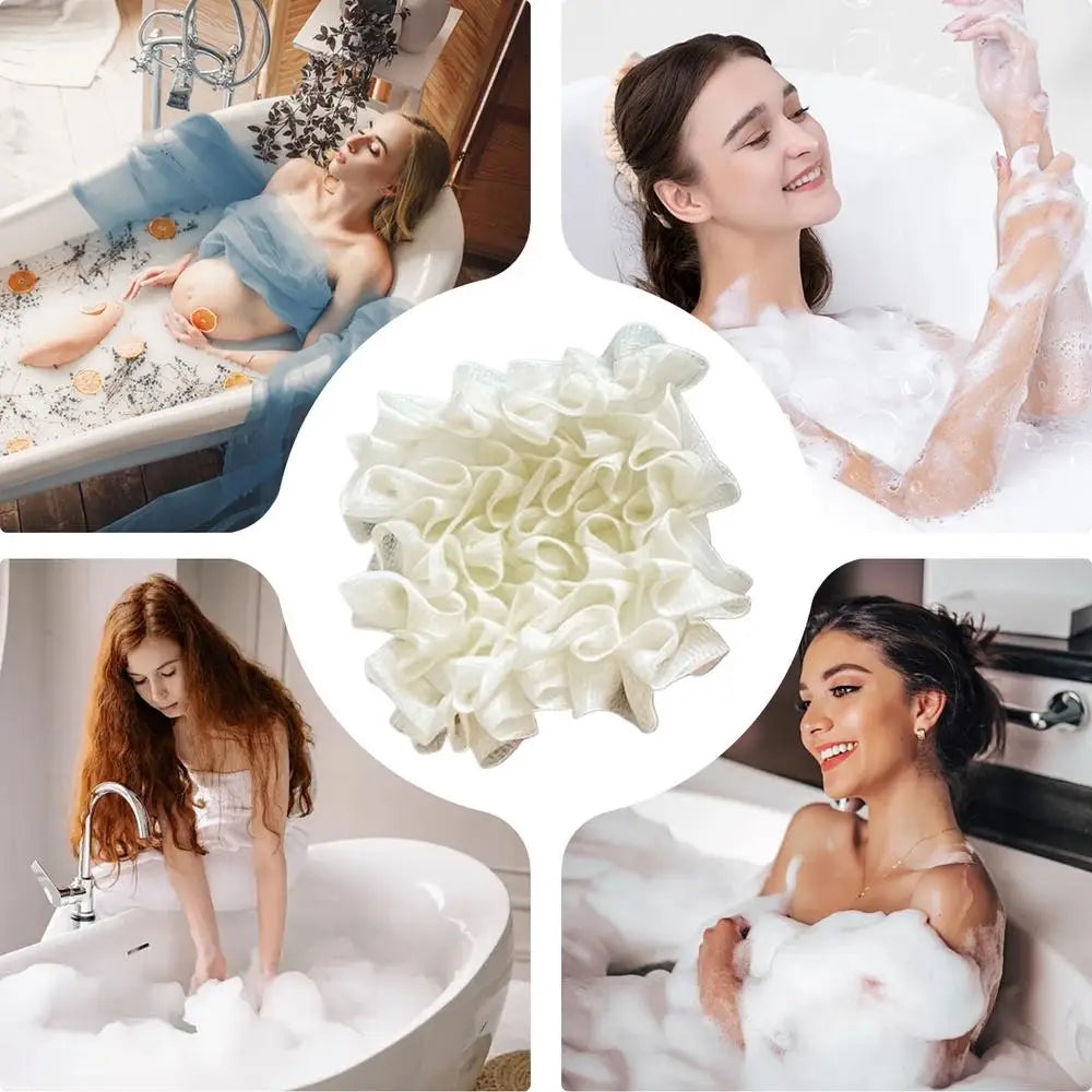 Bath Sponge 2 In 1 Body Sponge With Soap Pouch Multifunctional Bathroom Accessories For Skin Care Daily Use Travel Spa