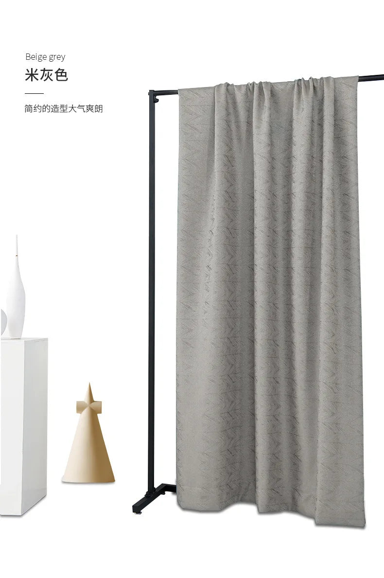 إرسال ستائر لغرفة المعيشة وغرفة الطعام وغرفة النوم وتصميم الإضاءة الفاخرة عالية الدقة من الجاكار المعتم عالي الجودة والحجم المخصص للديكور