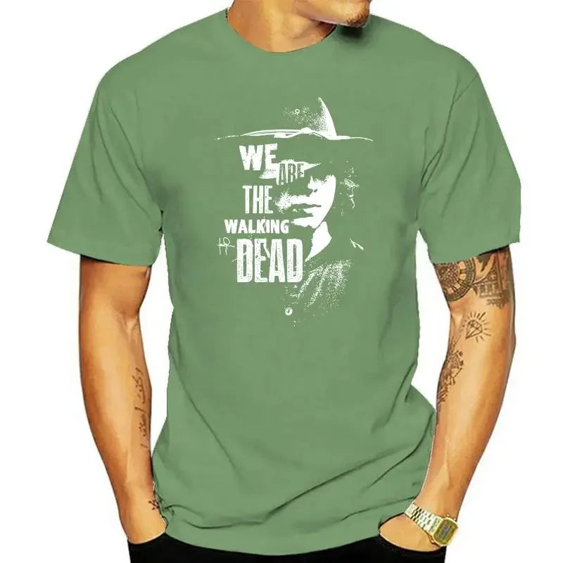 Fashion 2022 We Are The Walking Dead Carl Grimes Mens T-shirt  T Shirts  Graphic Tee T Shirts men clothing  harajuku