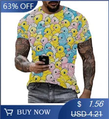 Mens Fashion Crew Neck T-Shirt - Soft,Breathable,Casual Wear