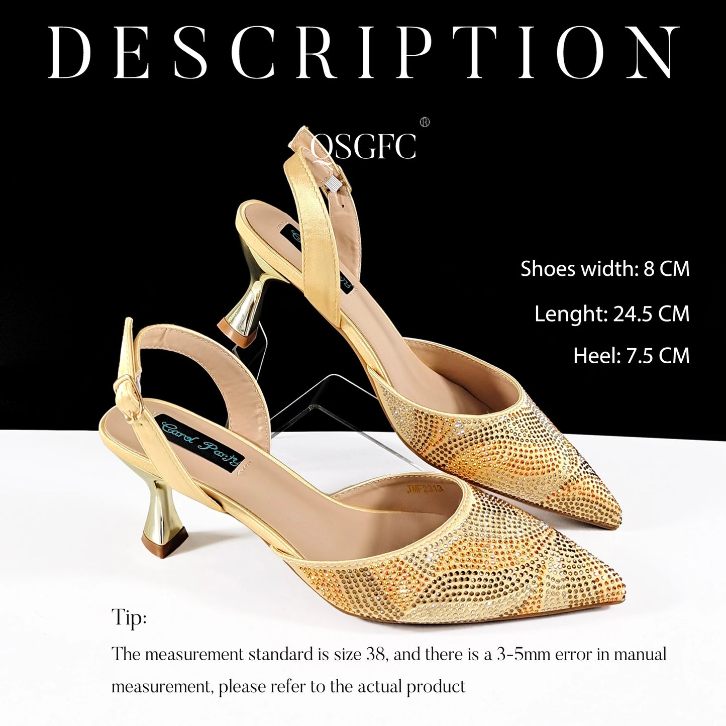 Festive Elegance: Spot Goods Dazzling Heels and Chic Long Bag Clutch Perfect Combination Of Shoes And Bag for Special Occasions