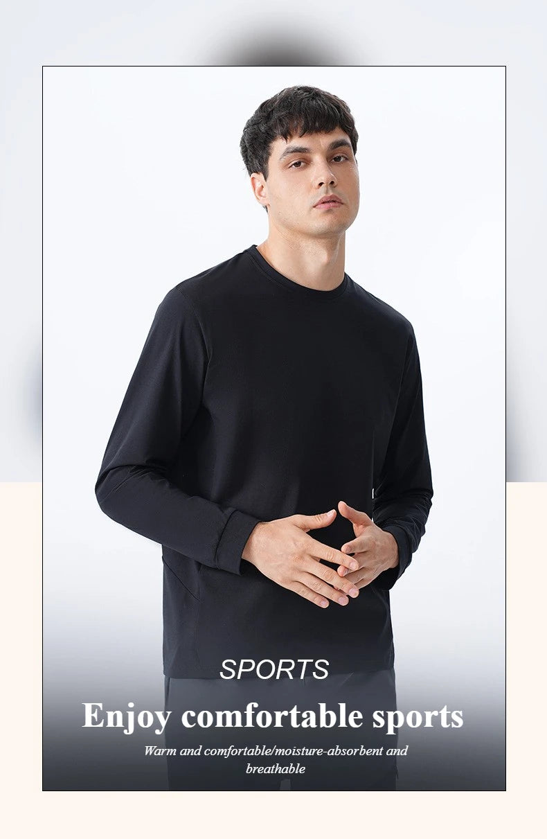 New Creative Outdoor Sports T-shirt Men's Bottom Round Neck Top Loose Casual Wear Tops Running Fitness Training Clothes