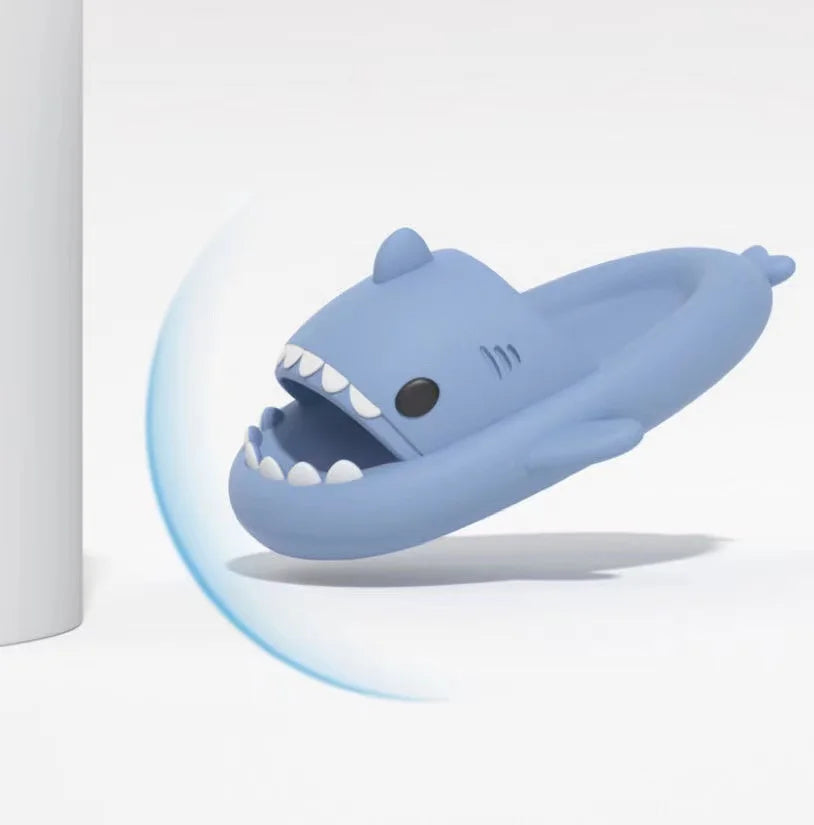 Fashion Women Shark Slippers Removable Fins Slides Indoor EVA Light Sandals Beach Couple Outside Men Shark Flip Flops