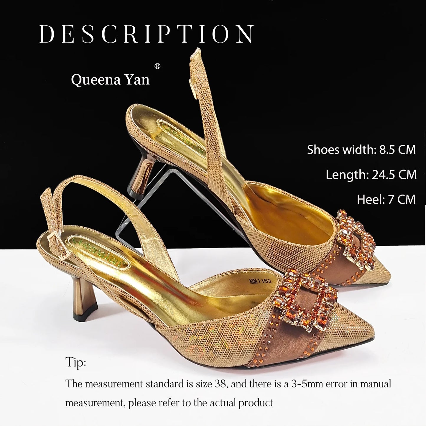 حذاء سهرة بتصميم إيطالي أنيق مع مقدمة مدببة وحقيبة كلاتش متناسقة، حذاء نسائي أنيق للمناسبات الخاصة