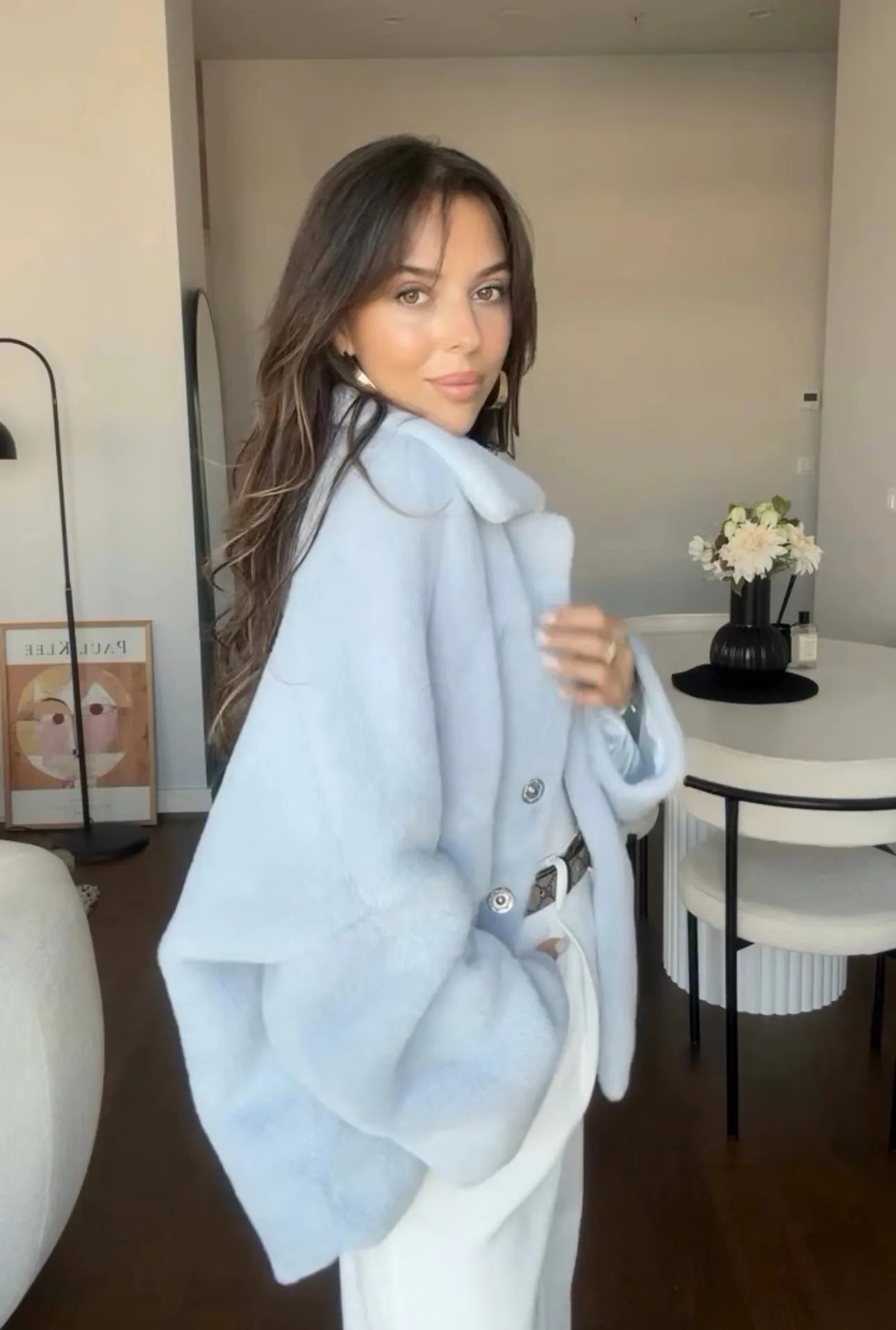 Women's Woolen Coat Fashionable Loose Furry Temperament High-end Soft Glutinous Autumn and Winter New Item SwiftNest