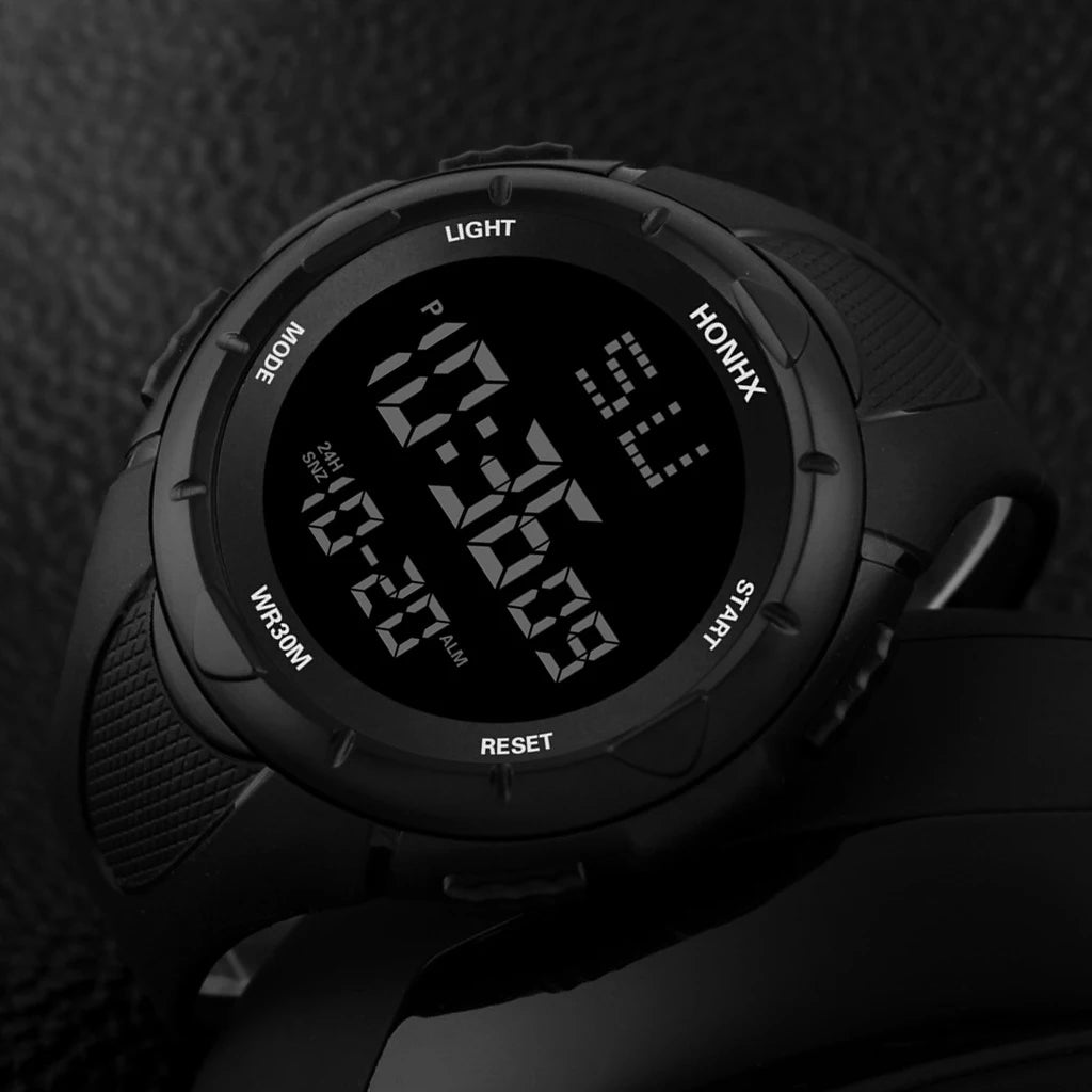 Sports Watch for Men Kid Student Teen Large dial Outdoor Sport Men Watch Multifunction digital Wristwatch Waterproof Alarm Clock