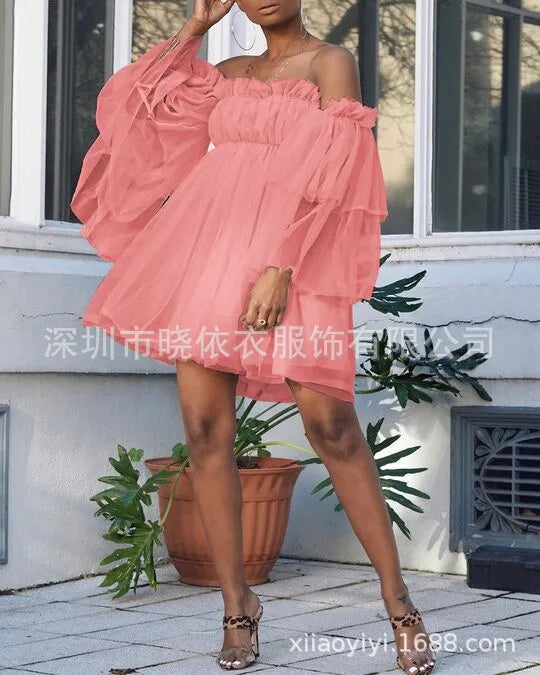 Dresses for Women 2025 Fashion Sexy Bra Style Solid Color High Waist Strap Solid Color Dress Mini Party Dress Vestidos SwiftNest