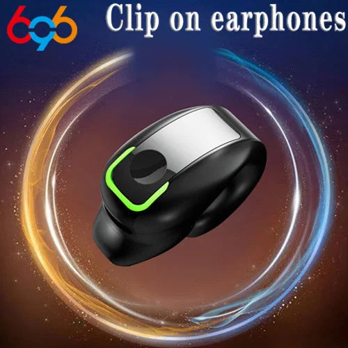 Bluetooth Headset With Microphone Ear Clip Headphone TWS Wireless Earphone Single In-Ear HD HiFi Stereo Touch Control Sports New