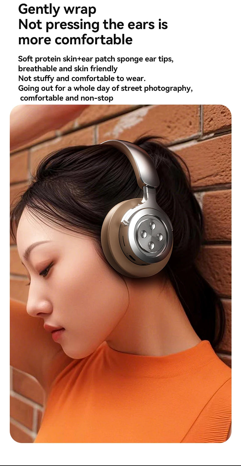 Bluetooth 5.3 Headsets Gaming Headphones Dual Mode Wireless Earphones Foldable Noise Reduction Music Headsets For iPhone Xiaomi