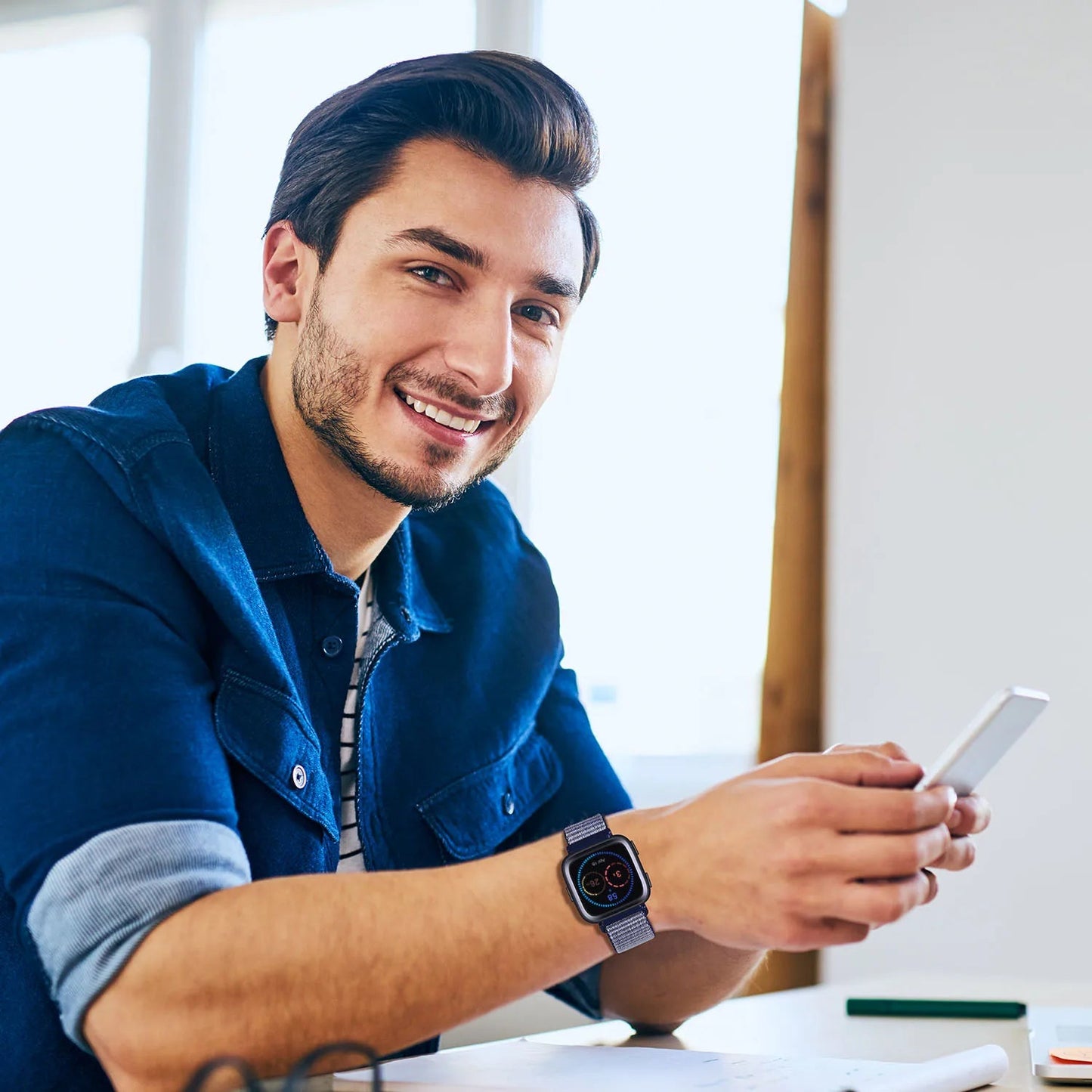 Nylon Watch Band For Fitbit Versa 3/Versa 4/Sense/Sense 2 Strap Sport Bracelet Wristband replacment For Fitbit Sense Smart watch SwiftNest