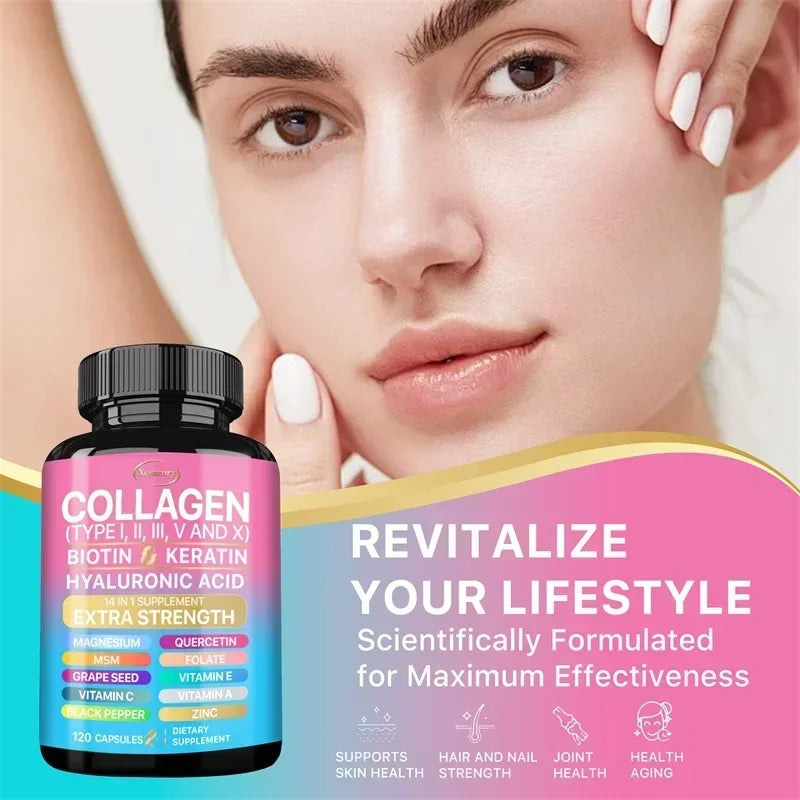 Collagen Supplement - Anti-aging, Antioxidant, Supports Skin Health, Boosts Immunity and Maintains Overall Well-being
