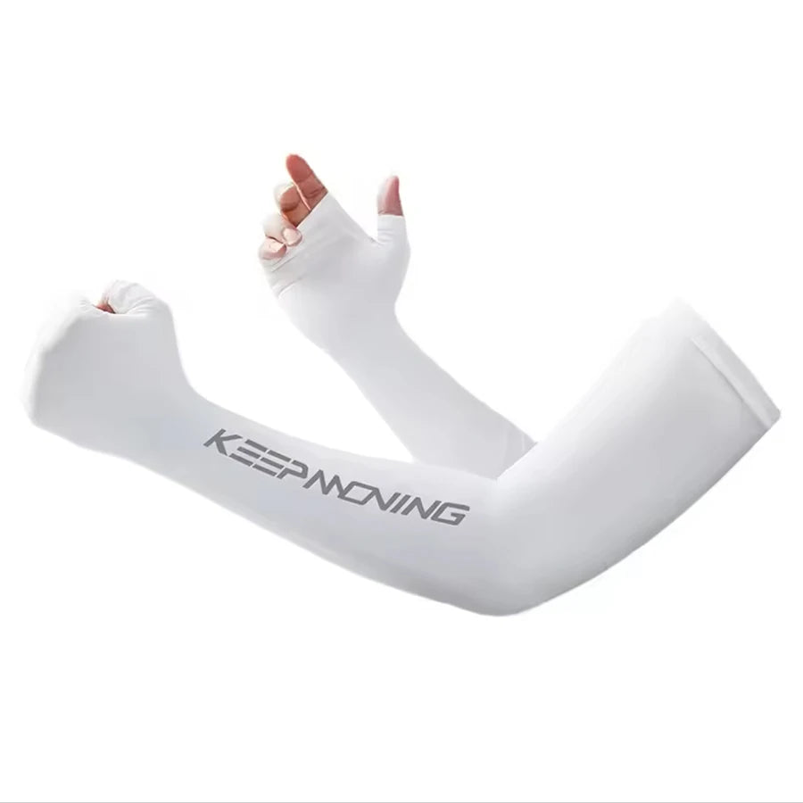 Summer Cool Sports Cycling Sleeves for Men Cuff Outdoor fitness Camouflage Glove Women Arm Sleeves Sun Protection Ice Silk