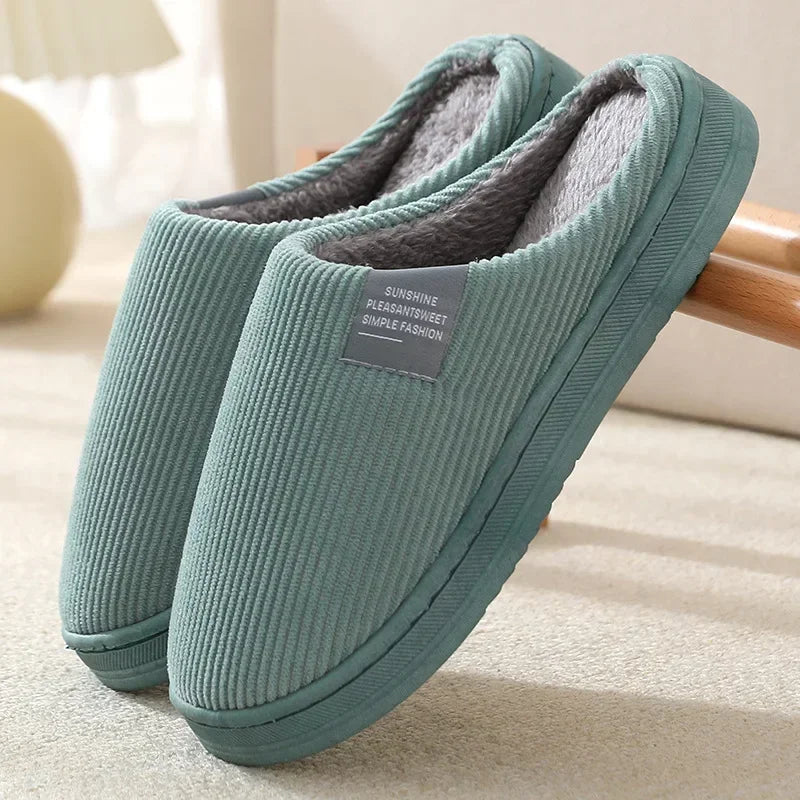 Classic Fuzzy Home Slipper Women Winter Warm Fur Plush Non Slip Indoor Female House Room Shoe Man male Lazy Footwear Bedroom