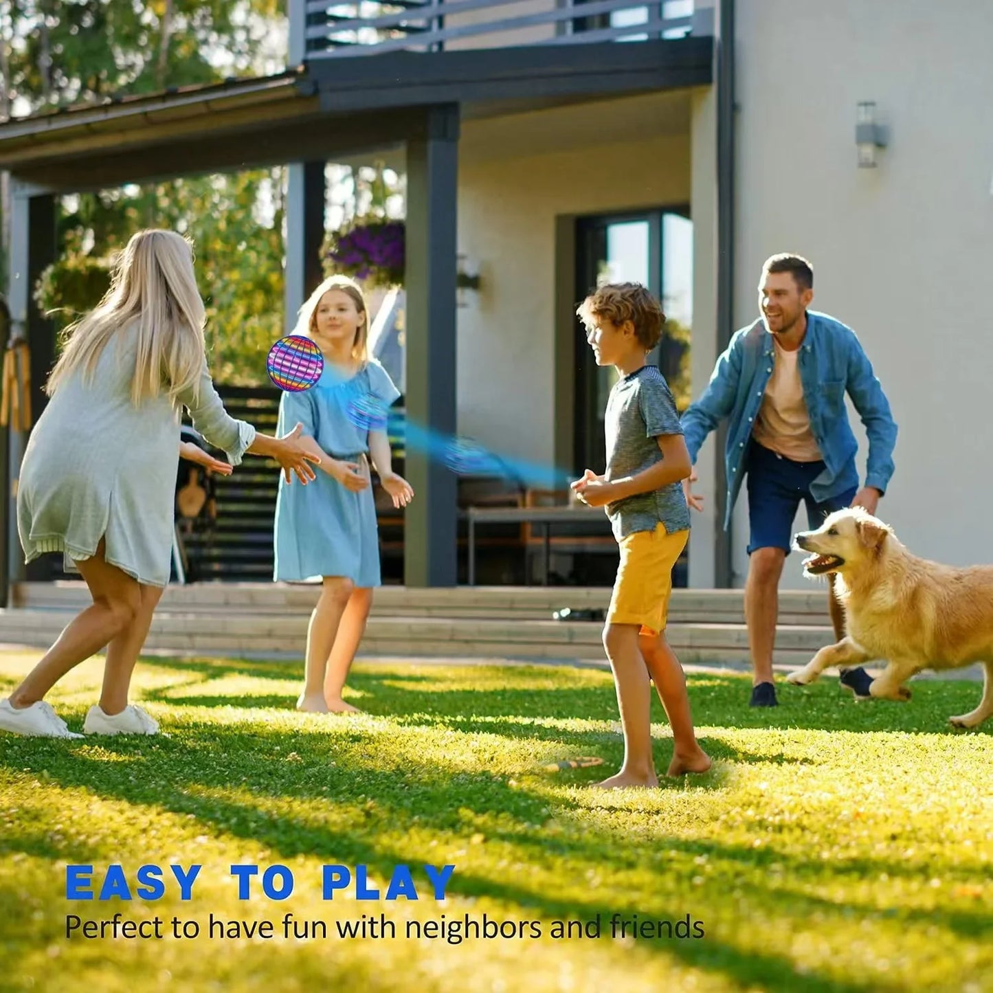 Toys For Kids Luminous Toys Flying Ball Sensing Automatic Rotation Magic Ball Children's Games Outdoor Party Toys Holiday Gifts