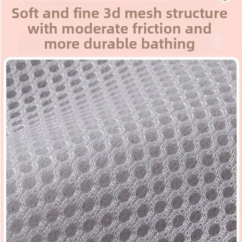 حقيبة شبكية للعناية الشخصية بالصابون مع حبل تعليق، حامل استحمام وسفر سريع الرغوة، شبكة حمام، فرشاة زهور، ملحقات الحمام